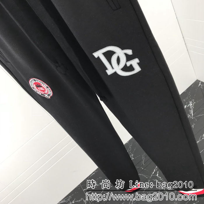DＧ杜嘉班納 2018SS秋冬新款 復古拼色螺紋 純棉連帽衛衣 情侶款 ydi1125